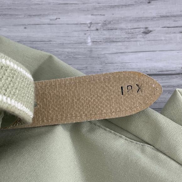 Alfred Dunner Green Elastic High Waist Pull On Belted Straight Leg Trousers 18W - Picture 9 of 13